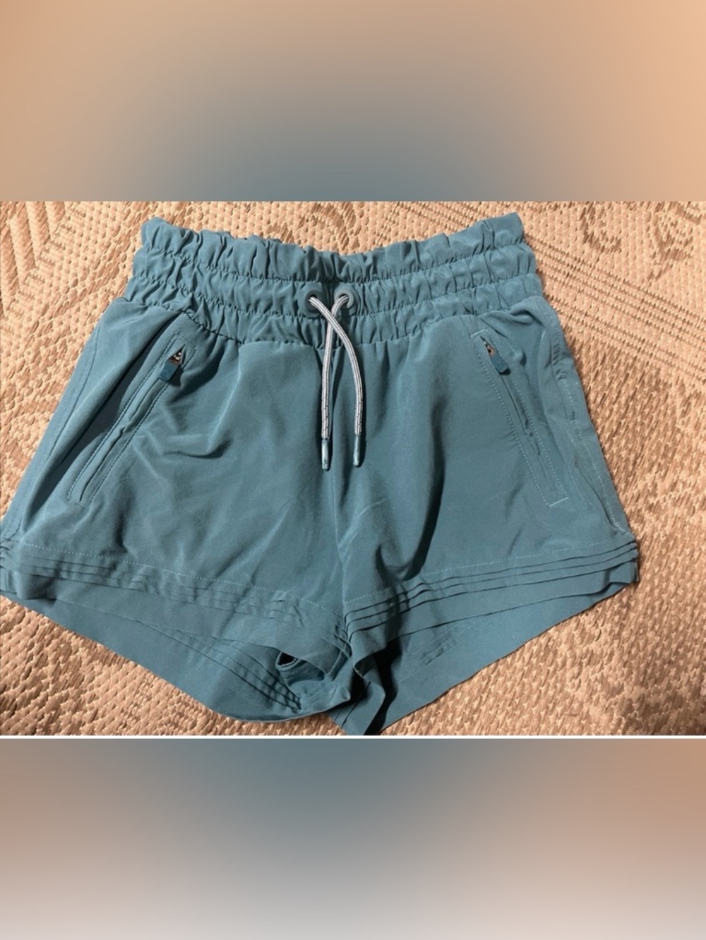 Athleta Girl Teal Elastic-Waist Performance Shorts